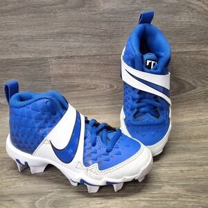 Nike Force Trout 6‎ Keystone Mid Baseball Cleats Youth 10C Blue White AT3441-400
